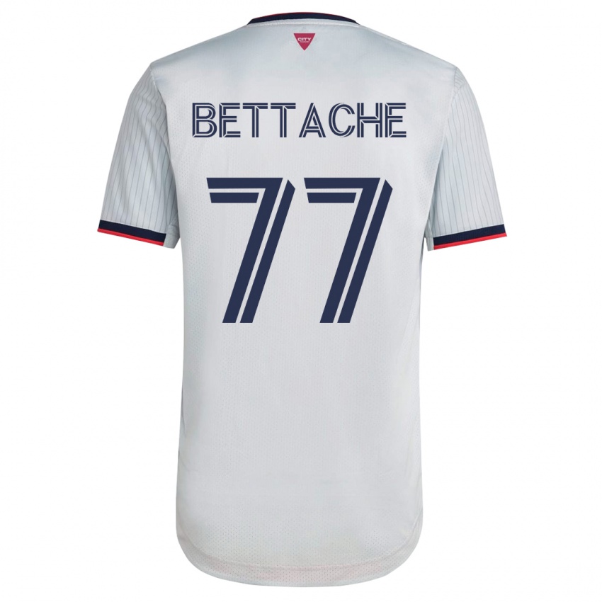 Hombre Camiseta Faysal Bettache #77 Blanco 2ª Equipación 2023/24 La Camisa Perú