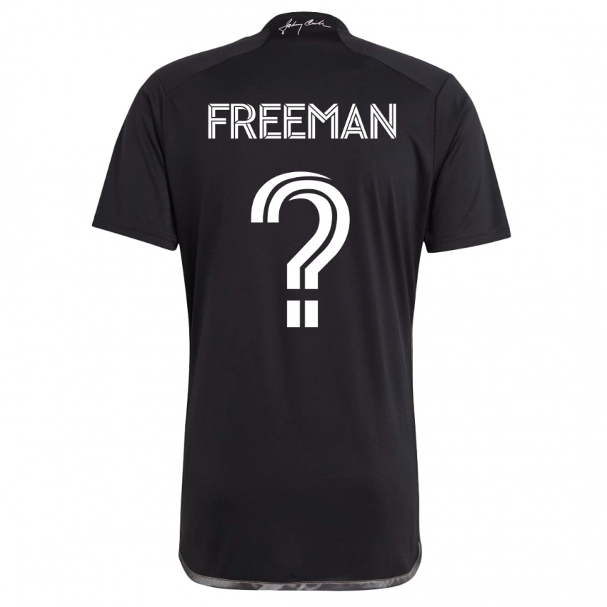 Hombre Camiseta Tyler Freeman #0 Negro 2ª Equipación 2023/24 La Camisa Perú