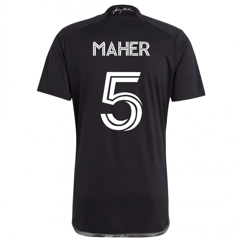 Hombre Camiseta Jack Maher #5 Negro 2ª Equipación 2023/24 La Camisa Perú