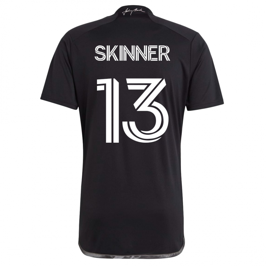 Hombre Camiseta Joey Skinner #13 Negro 2ª Equipación 2023/24 La Camisa Perú
