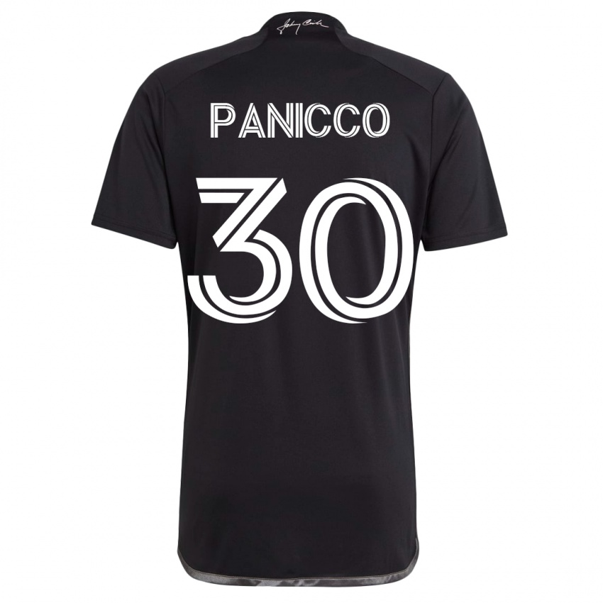 Hombre Camiseta Elliot Panicco #30 Negro 2ª Equipación 2023/24 La Camisa Perú