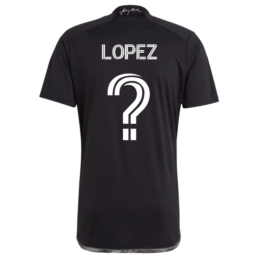 Hombre Camiseta Alejandro Velazquez-Lopez #0 Negro 2ª Equipación 2023/24 La Camisa Perú