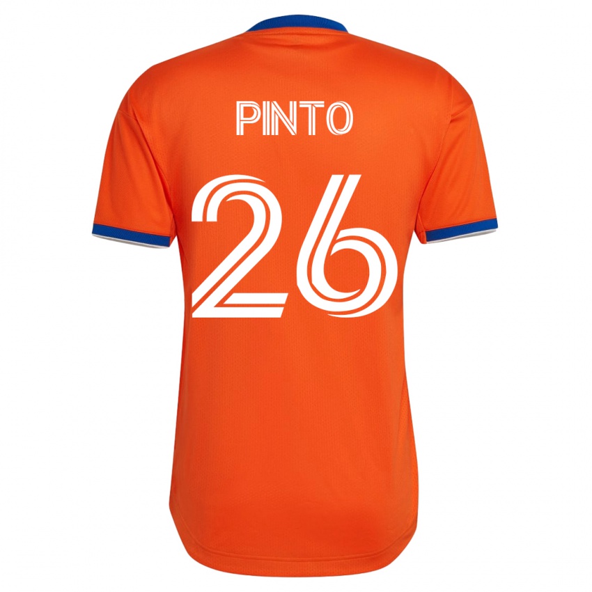 Hombre Camiseta Malik Pinto #26 Blanco 2ª Equipación 2023/24 La Camisa Perú