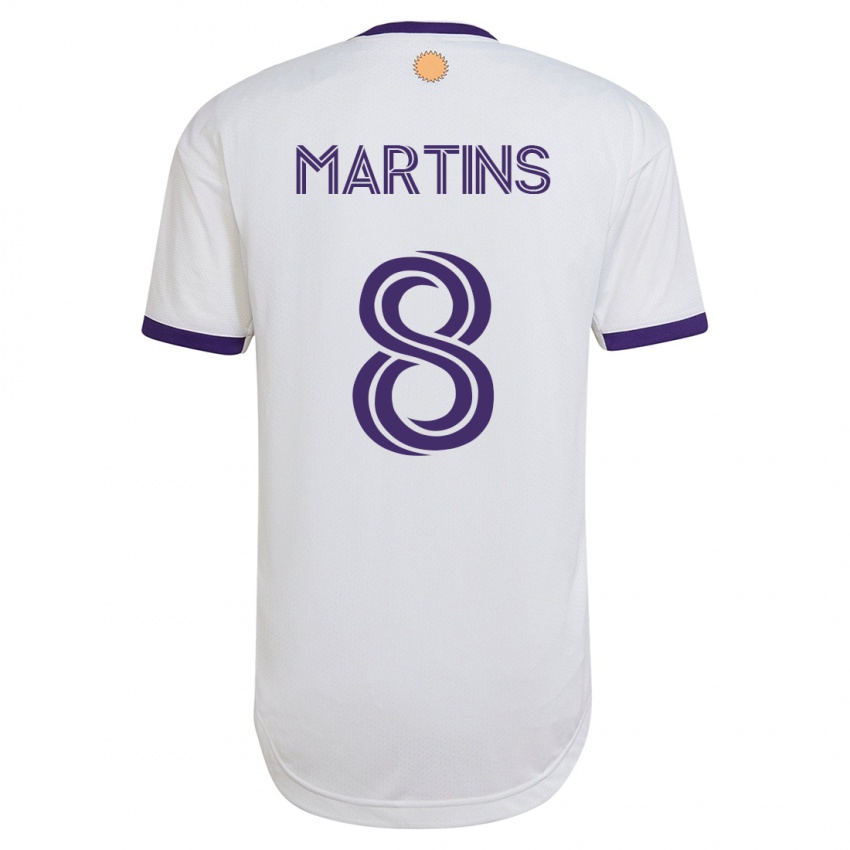 Hombre Camiseta Felipe Martins #8 Blanco 2ª Equipación 2023/24 La Camisa Perú