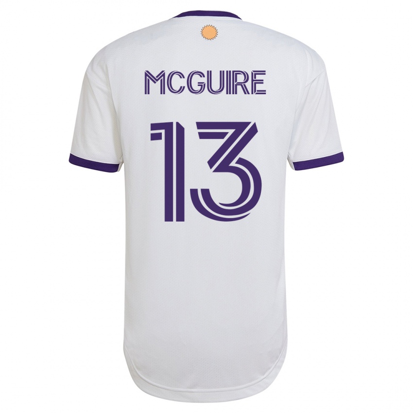 Hombre Camiseta Duncan Mcguire #13 Blanco 2ª Equipación 2023/24 La Camisa Perú
