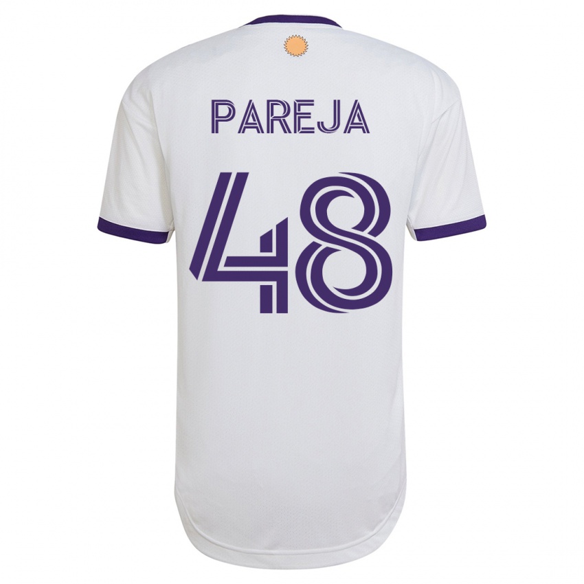 Hombre Camiseta Diego Pareja #48 Blanco 2ª Equipación 2023/24 La Camisa Perú