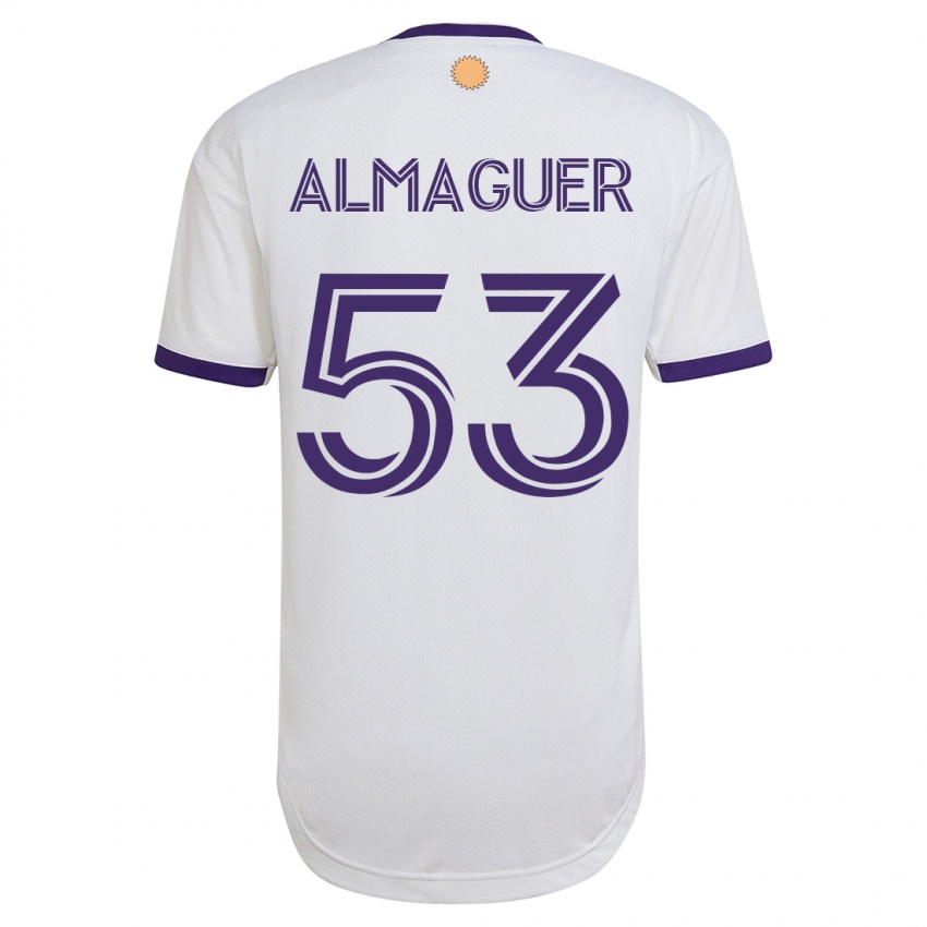 Hombre Camiseta Jorge Almaguer #53 Blanco 2ª Equipación 2023/24 La Camisa Perú