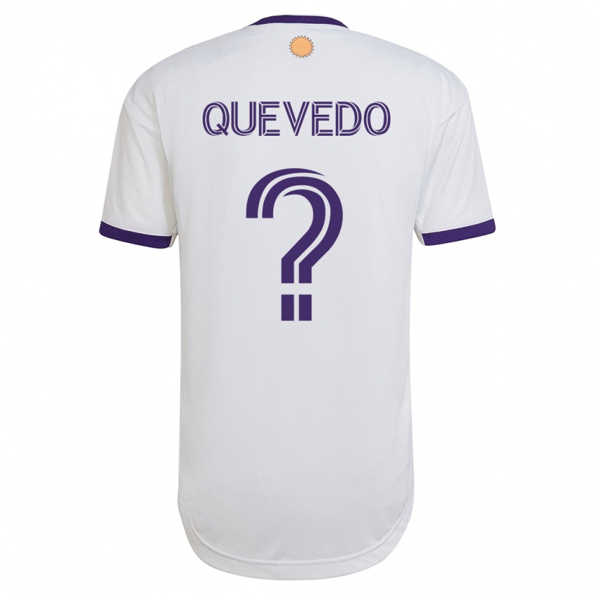 Hombre Camiseta Juan Quevedo #0 Blanco 2ª Equipación 2023/24 La Camisa Perú