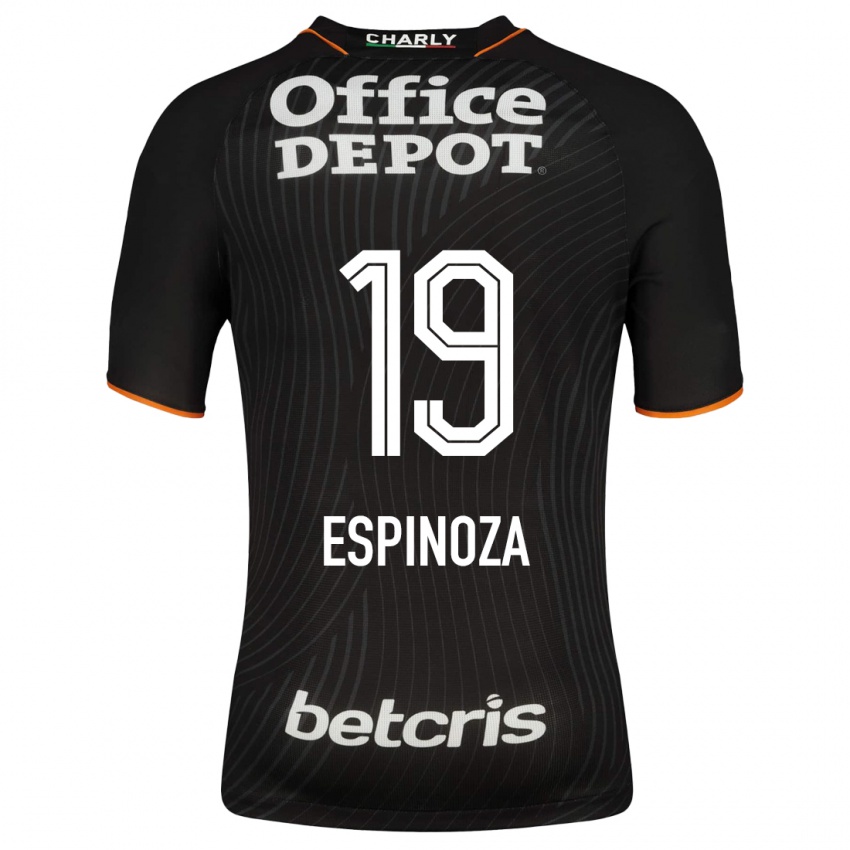 Hombre Camiseta Giselle Espinoza #19 Negro 2ª Equipación 2023/24 La Camisa Perú