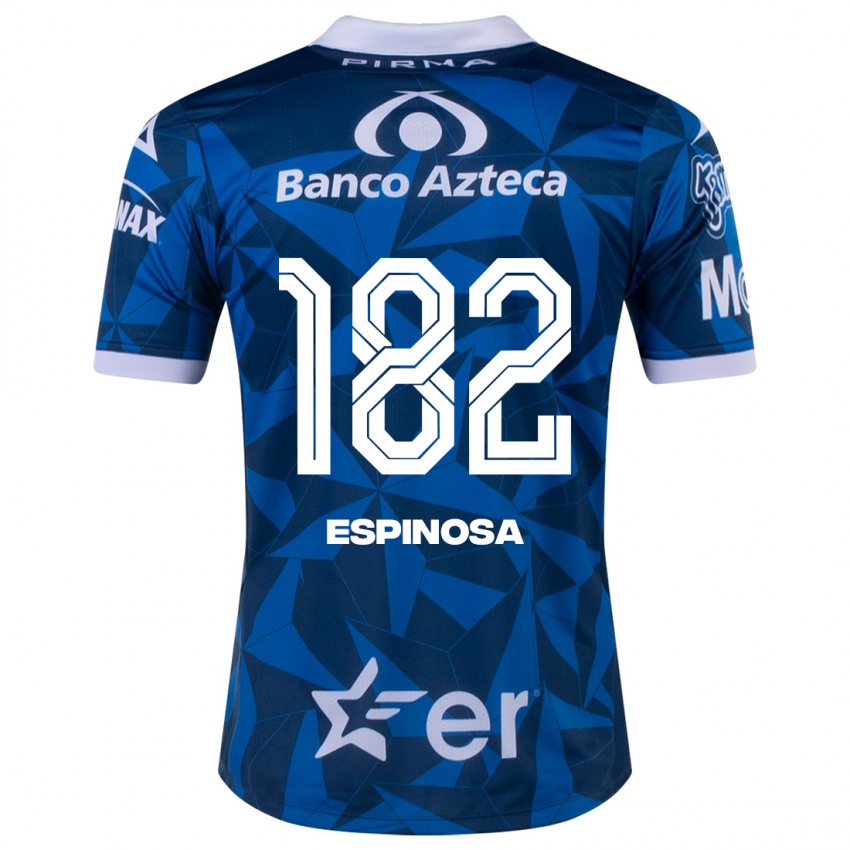 Hombre Camiseta Daniel Espinosa #182 Azul 2ª Equipación 2023/24 La Camisa Perú