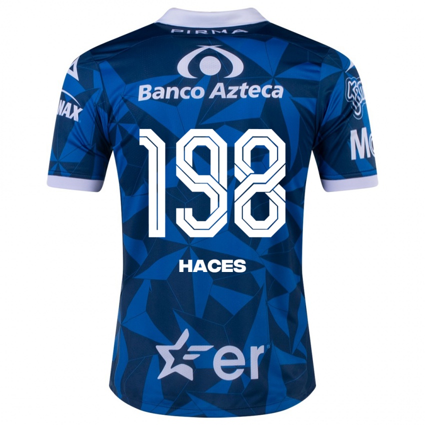 Hombre Camiseta Daniel Haces #198 Azul 2ª Equipación 2023/24 La Camisa Perú