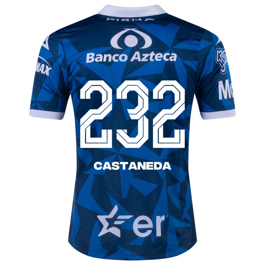 Hombre Camiseta Ángel Castañeda #232 Azul 2ª Equipación 2023/24 La Camisa Perú