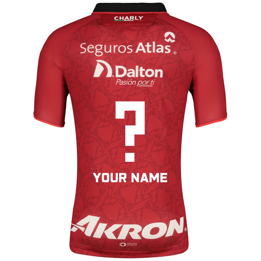 Hombre Camiseta Su Nombre #0 Rojo 2ª Equipación 2023/24 La Camisa Perú