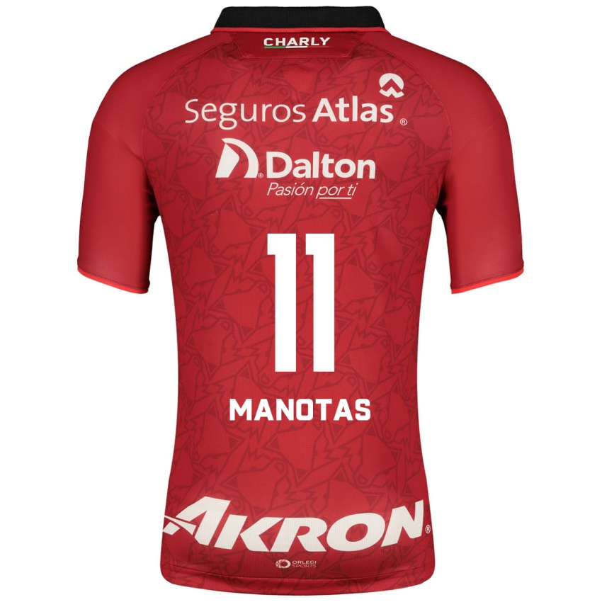 Hombre Camiseta Mauro Manotas #11 Rojo 2ª Equipación 2023/24 La Camisa Perú