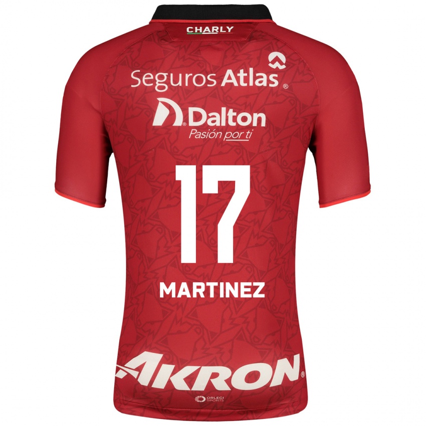 Hombre Camiseta Jaziel Martinez #17 Rojo 2ª Equipación 2023/24 La Camisa Perú