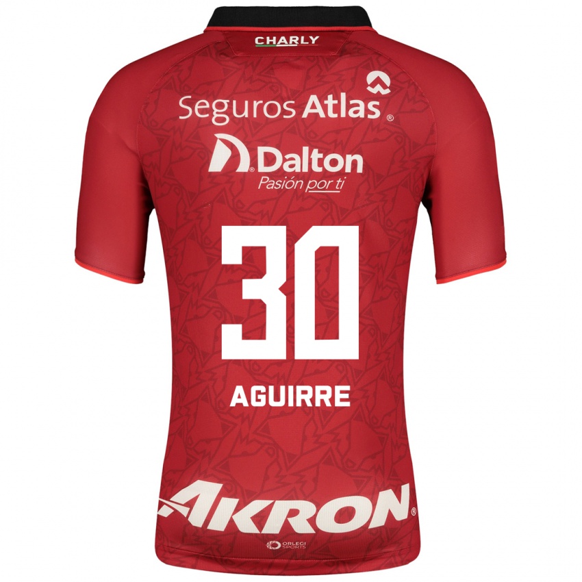 Hombre Camiseta Eduardo Aguirre #30 Rojo 2ª Equipación 2023/24 La Camisa Perú
