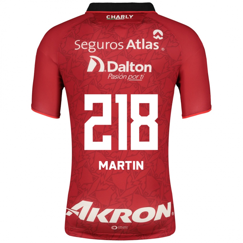 Hombre Camiseta Jorge San Martín #218 Rojo 2ª Equipación 2023/24 La Camisa Perú