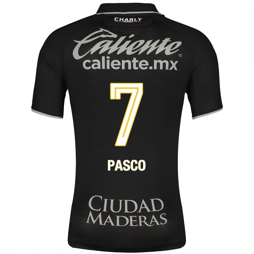 Hombre Camiseta Madeleine Pasco #7 Negro 2ª Equipación 2023/24 La Camisa Perú