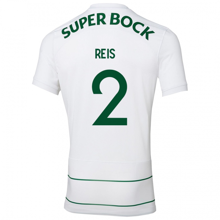 Hombre Camiseta Matheus Reis #2 Blanco 2ª Equipación 2023/24 La Camisa Perú