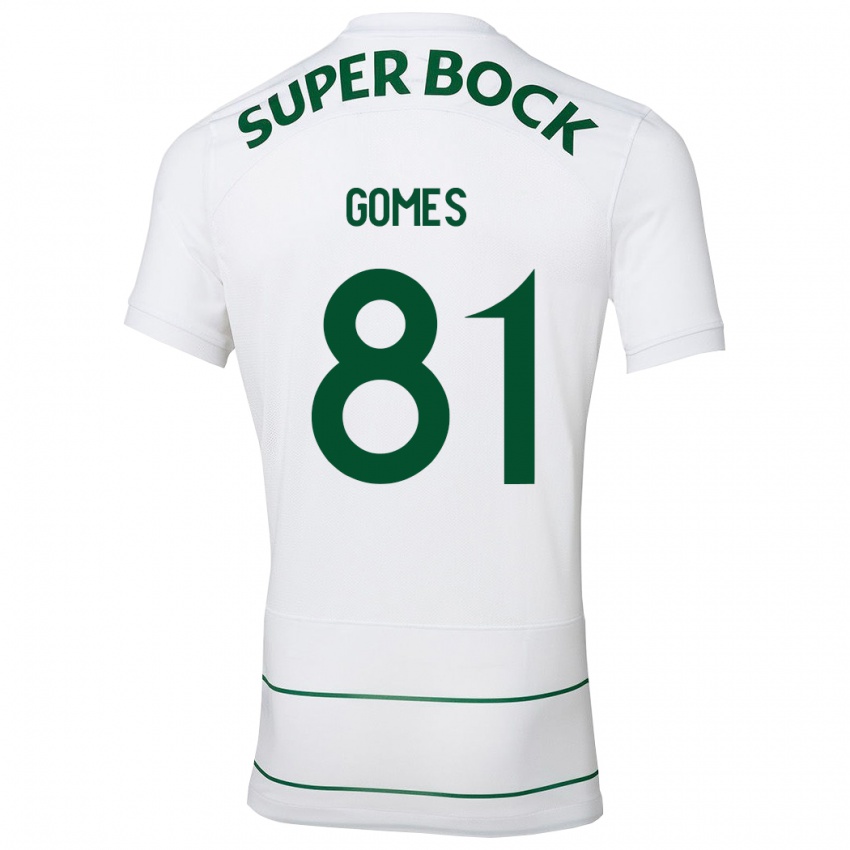 Hombre Camiseta Salvador Gomes #81 Blanco 2ª Equipación 2023/24 La Camisa Perú