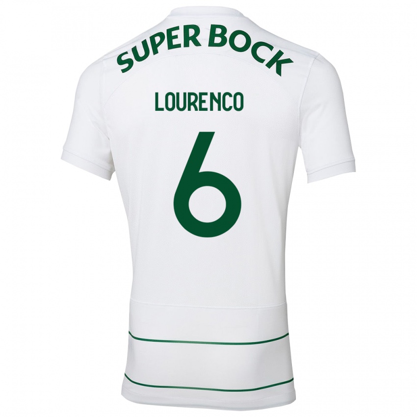 Hombre Camiseta Bruna Lourenço Urbano Costa #6 Blanco 2ª Equipación 2023/24 La Camisa Perú