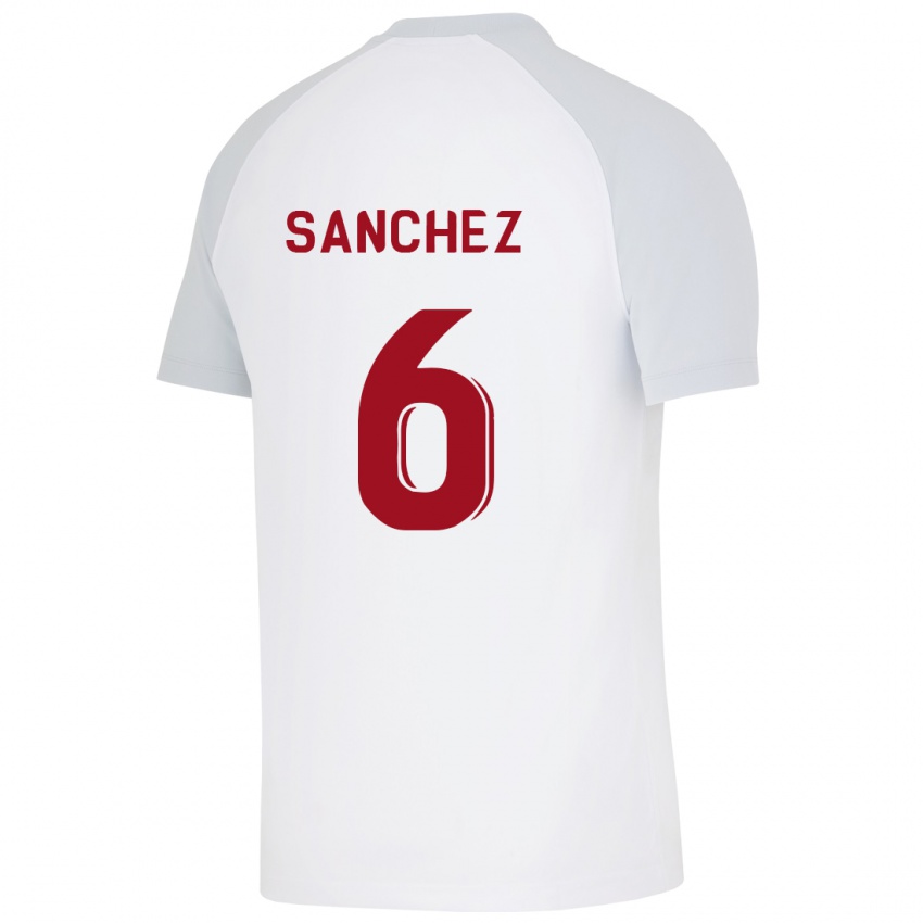 Hombre Camiseta Davinson Sánchez #6 Blanco 2ª Equipación 2023/24 La Camisa Perú