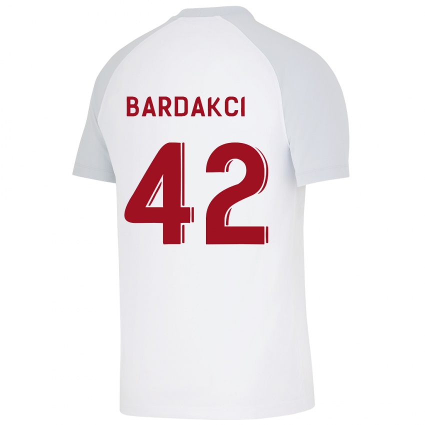 Hombre Camiseta Abdülkerim Bardakcı #42 Blanco 2ª Equipación 2023/24 La Camisa Perú