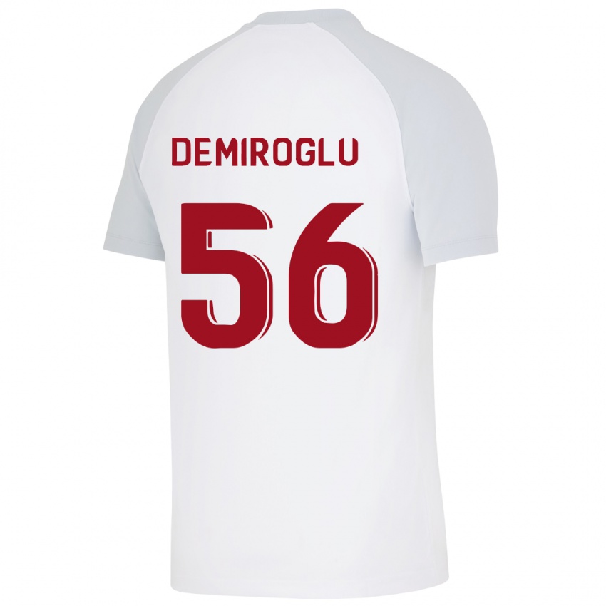 Hombre Camiseta Baran Demiroğlu #56 Blanco 2ª Equipación 2023/24 La Camisa Perú