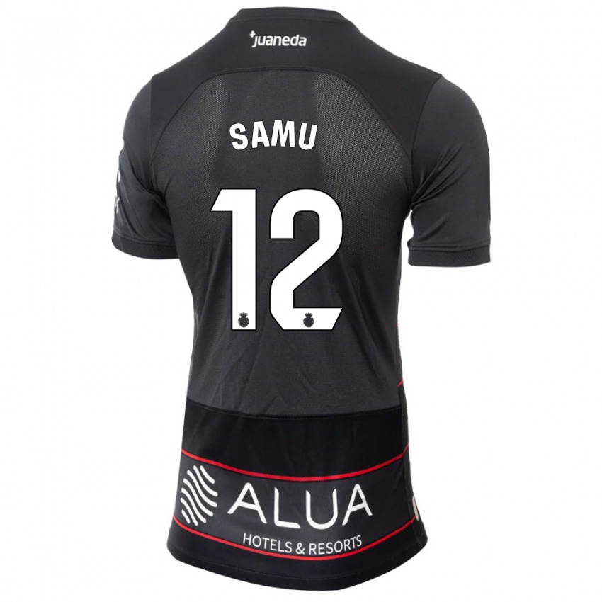 Hombre Camiseta Samú Costa #12 Negro 2ª Equipación 2023/24 La Camisa Perú