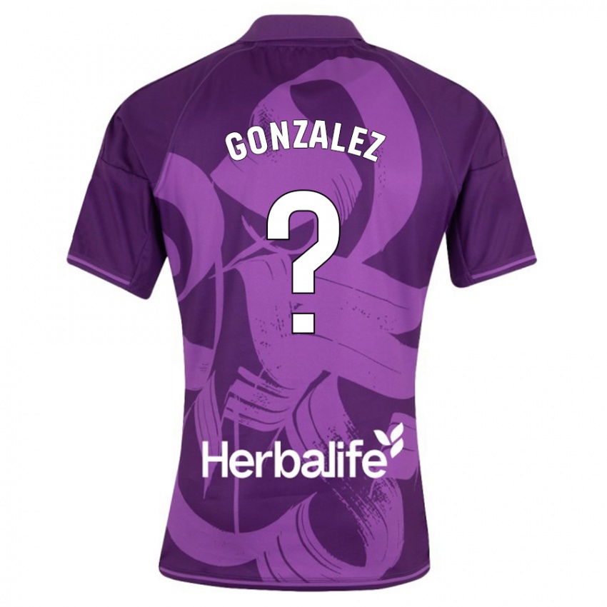 Hombre Camiseta Santi González #0 Violeta 2ª Equipación 2023/24 La Camisa Perú