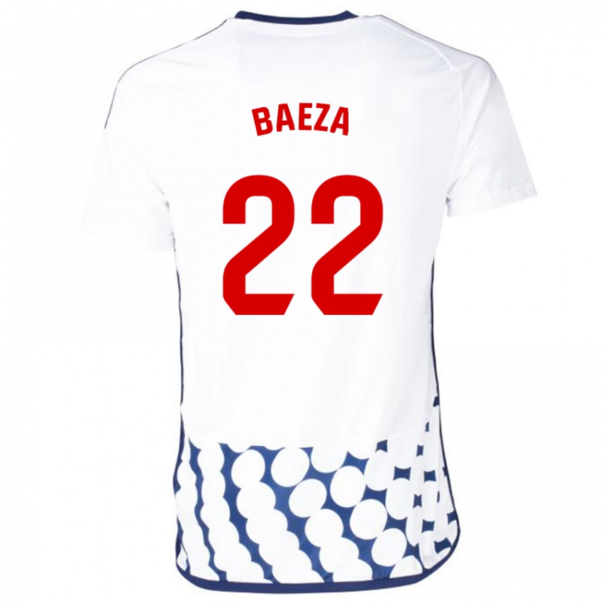 Hombre Camiseta Miguel Baeza #22 Blanco 2ª Equipación 2023/24 La Camisa Perú