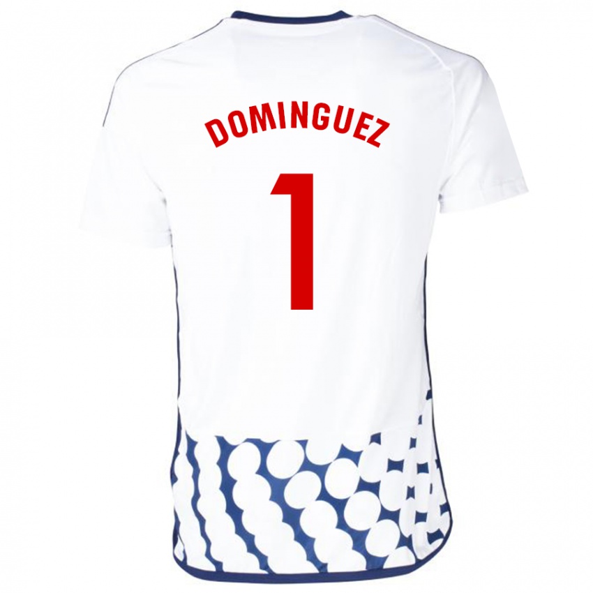 Hombre Camiseta Iago Domínguez #1 Blanco 2ª Equipación 2023/24 La Camisa Perú