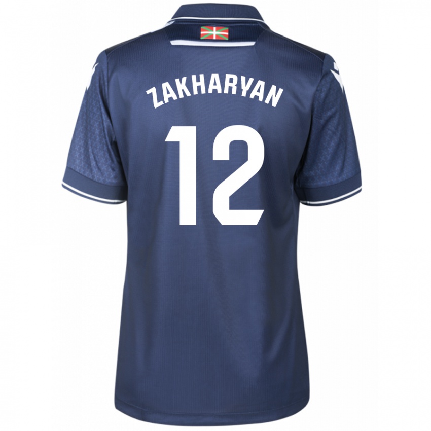 Hombre Camiseta Arsen Zakharyan #12 Armada 2ª Equipación 2023/24 La Camisa Perú