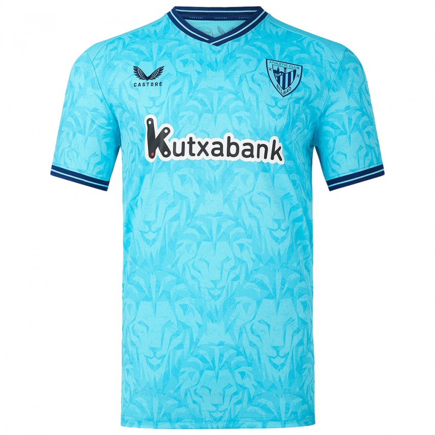 Hombre Camiseta Amaia Iribarren Arteta #30 Cielo Azul 2ª Equipación 2023/24 La Camisa Perú