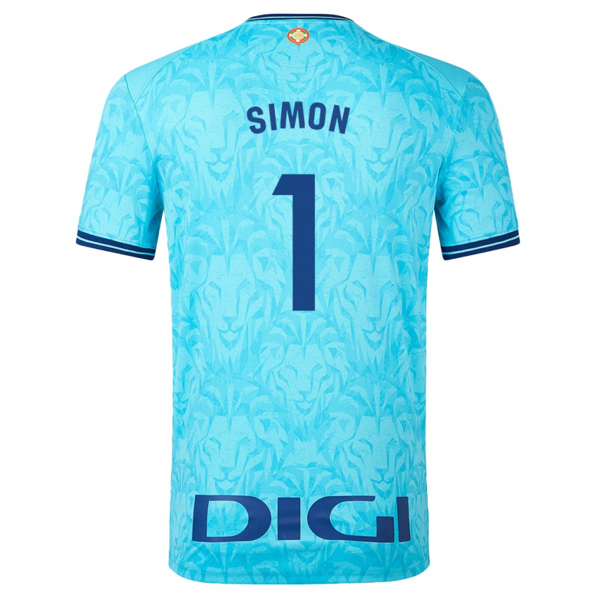 Hombre Camiseta Unai Simon #1 Cielo Azul 2ª Equipación 2023/24 La Camisa Perú