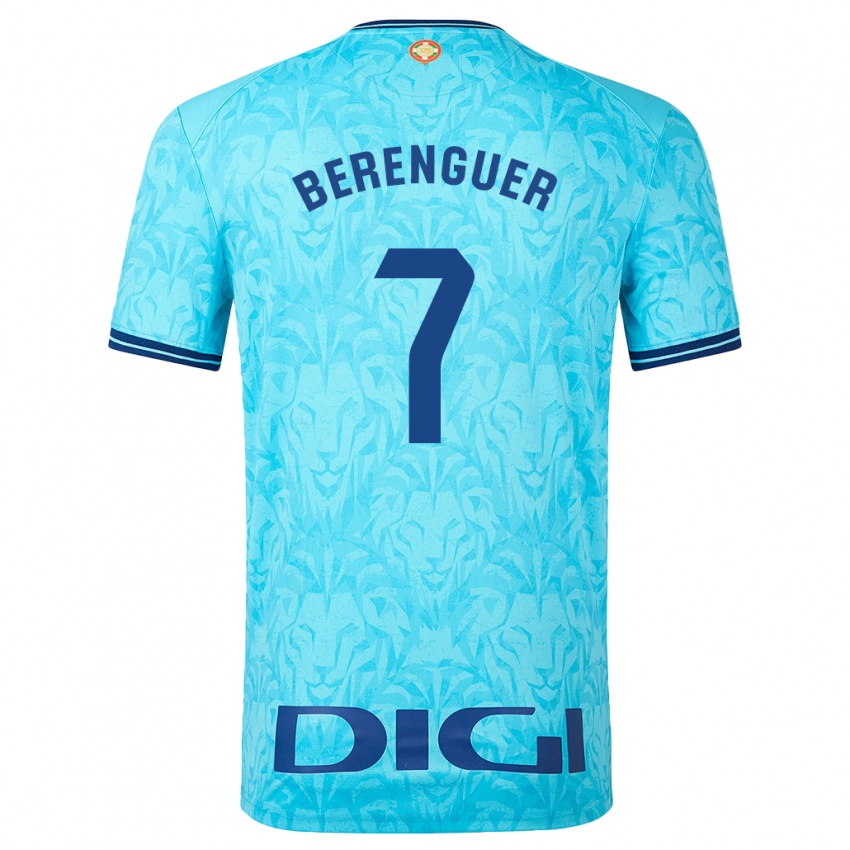 Hombre Camiseta Alex Berenguer #7 Cielo Azul 2ª Equipación 2023/24 La Camisa Perú