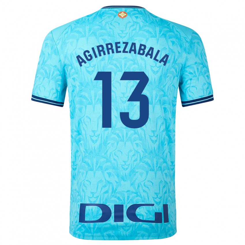 Hombre Camiseta Julen Agirrezabala #13 Cielo Azul 2ª Equipación 2023/24 La Camisa Perú