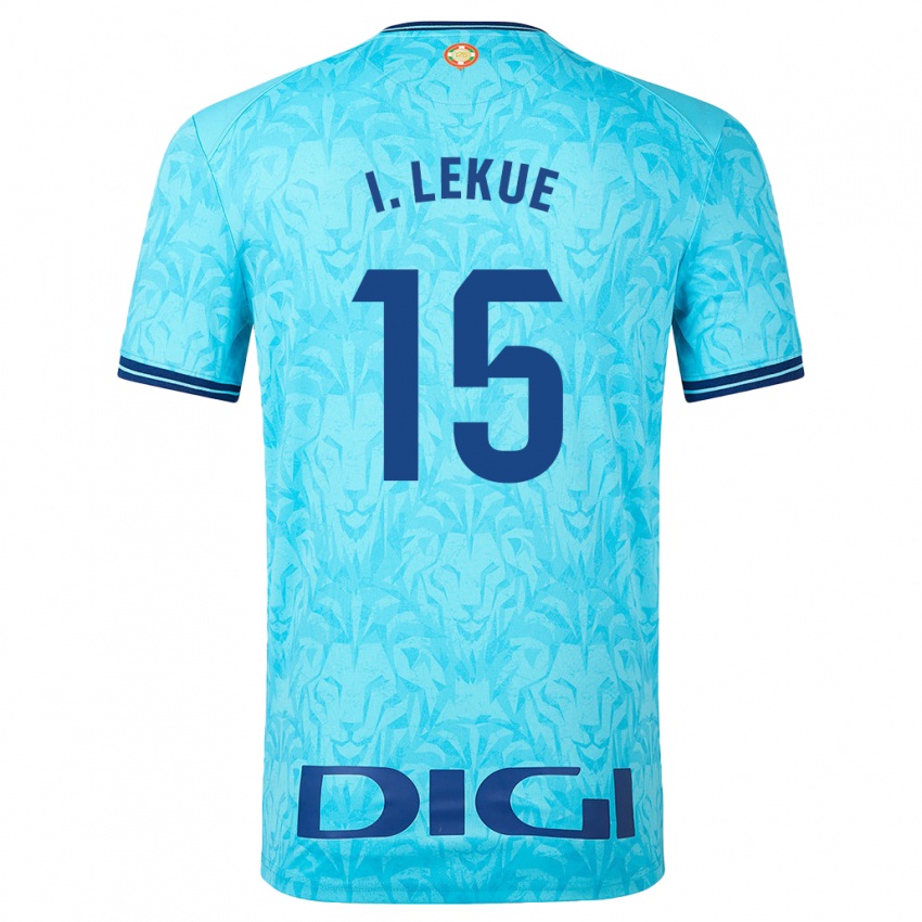 Hombre Camiseta Inigo Lekue #15 Cielo Azul 2ª Equipación 2023/24 La Camisa Perú