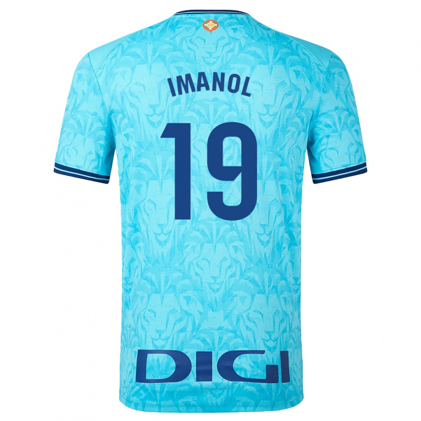 Hombre Camiseta Imanol Garcia De Albeniz #19 Cielo Azul 2ª Equipación 2023/24 La Camisa Perú