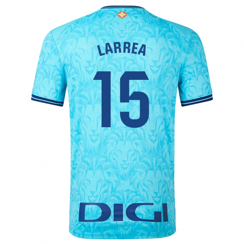 Hombre Camiseta Beñat Larrea #15 Cielo Azul 2ª Equipación 2023/24 La Camisa Perú