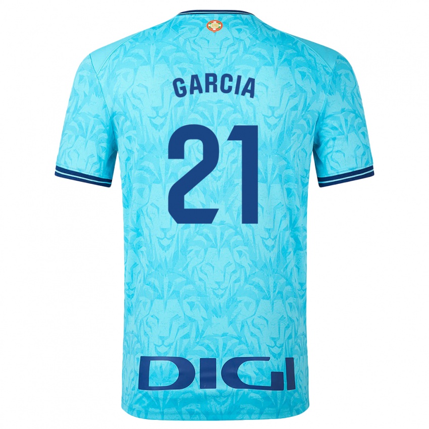 Hombre Camiseta Beñat García #21 Cielo Azul 2ª Equipación 2023/24 La Camisa Perú