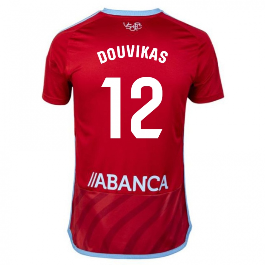 Hombre Camiseta Anastasios Douvikas #12 Rojo 2ª Equipación 2023/24 La Camisa Perú