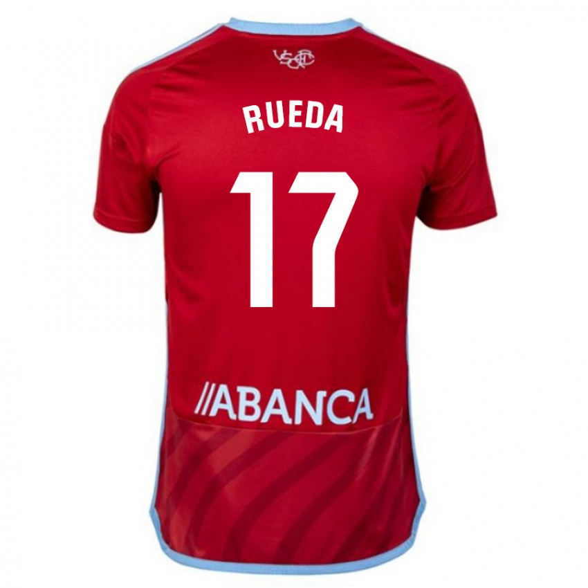 Hombre Camiseta Javi Rueda #17 Rojo 2ª Equipación 2023/24 La Camisa Perú