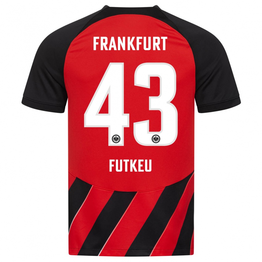 Mujer Camiseta Noel Futkeu #43 Negro Rojo 1ª Equipación 2023/24 La Camisa Perú