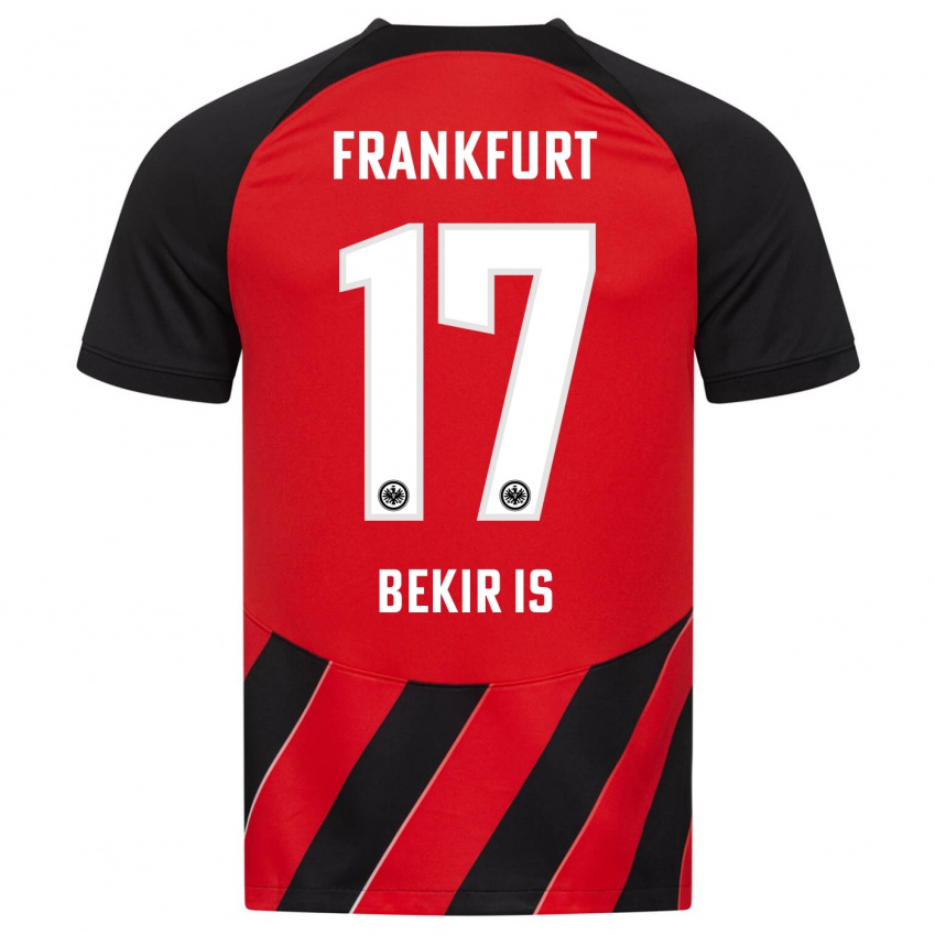 Mujer Camiseta Eba Bekir Is #17 Negro Rojo 1ª Equipación 2023/24 La Camisa Perú