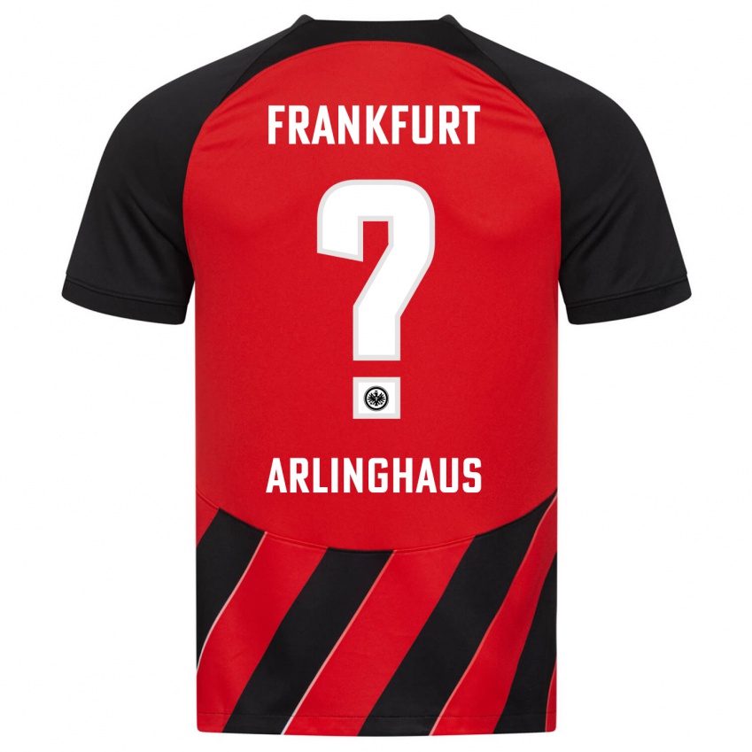 Mujer Camiseta Max Arlinghaus #0 Negro Rojo 1ª Equipación 2023/24 La Camisa Perú