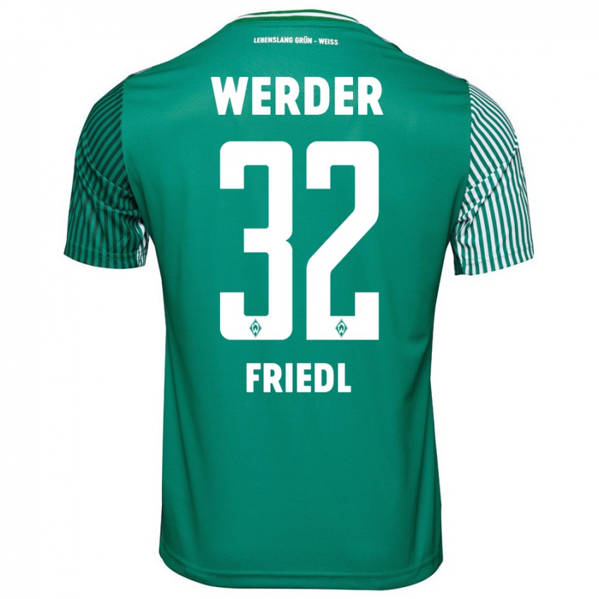 Mujer Camiseta Marco Friedl #32 Verde 1ª Equipación 2023/24 La Camisa Perú