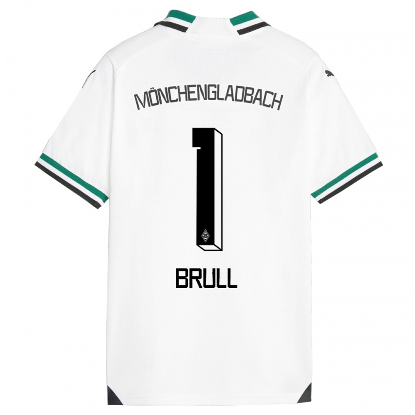 Mujer Camiseta Maximilian Brüll #1 Blanco Verde 1ª Equipación 2023/24 La Camisa Perú