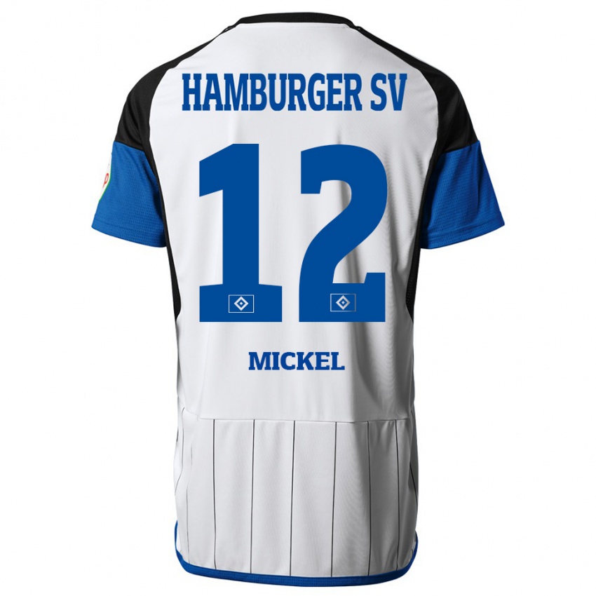 Mujer Camiseta Tom Mickel #12 Blanco 1ª Equipación 2023/24 La Camisa Perú