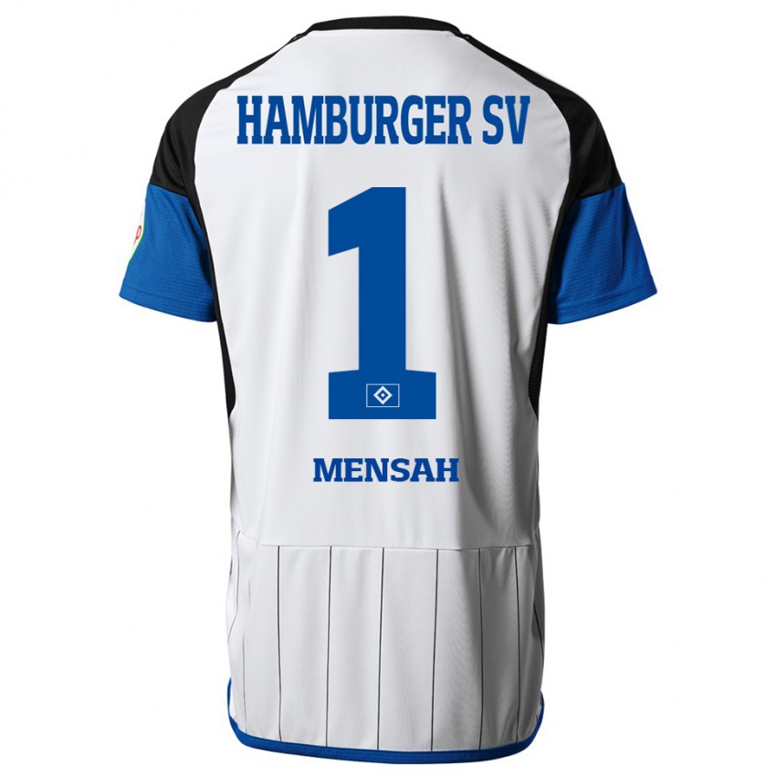 Mujer Camiseta Steven Mensah #1 Blanco 1ª Equipación 2023/24 La Camisa Perú